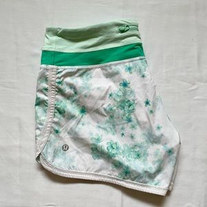 Lululemon Succulent-Patterned Shorts